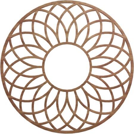 Ekena Millwork Cannes Wood Fretwork Pierced Ceiling Medallion, Walnut, 22"OD x 7 1/2"ID x 3/8"T CMWP22X22X0375CNWA
